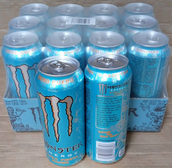 Monster Ultra Fiesta Mango 500 Ml NAPOJE ENERGETYCZNE Monster