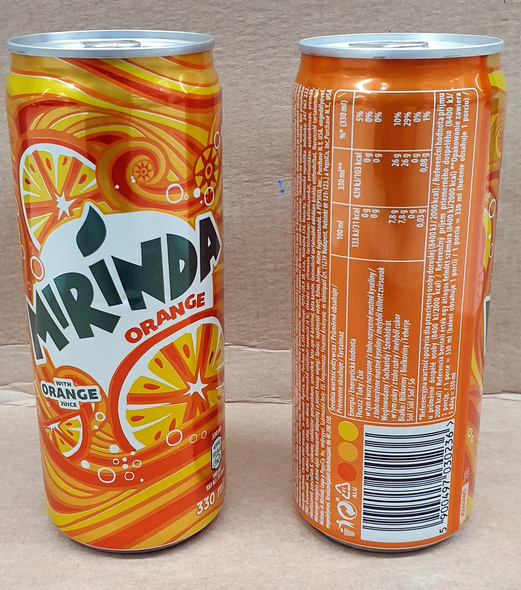 Mirinda Orange 330 ml CAN SLEEK | BEVERAGES \ Mirinda Orange OFFER ...