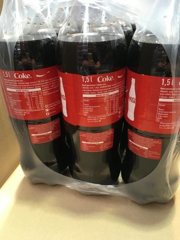 Coca Cola 1,5L case from thermomachine