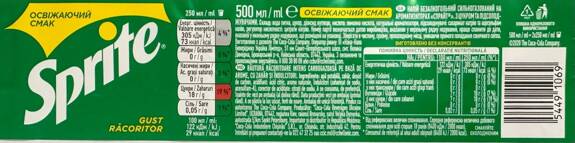  Sprite 0,5 L (12) origin UKR