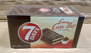 7 DAYS Cocoa Cake Bar with cocoa filling 32g