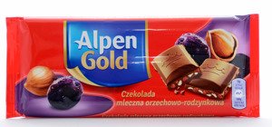 Alpen Gold Milk nut-raisin 90 g