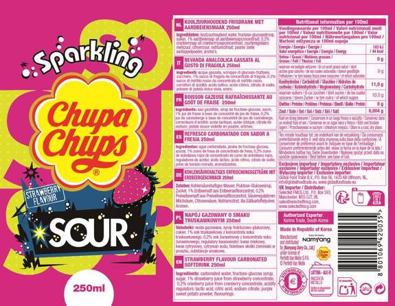 Chupa Chups  Strawberry SOUR 250ml