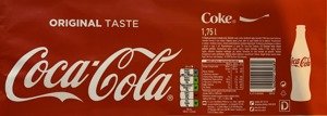 Coca Cola PET 1,75 L & Coca Cola Zero PET 1,75 L 