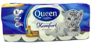 Toilet paper Queen Komfort soft&strong 3 layers 10 rolls