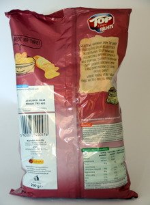 Top Wavy Chips with cheese and ham flavor 200 g