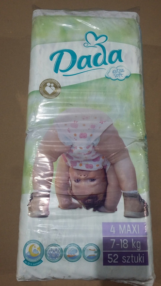 Dada 4 maxi extra soft 17-18 kg 52 sztuki