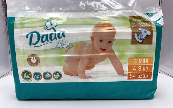 Dada 3 midi extra soft 4-9 kg 54 szt