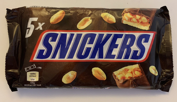 Display: Snickers (5x50g)=250g x11pcs & Twix 5x(2x25g) =250g x6pcs & Mars (5x45g) = 225gx6pcs & Milky Way (9x21,5g)=193,5gx11pcs