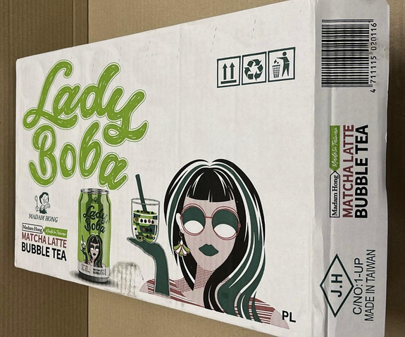 Bubble Tea Lady Boba Matcha Latte  315 ml