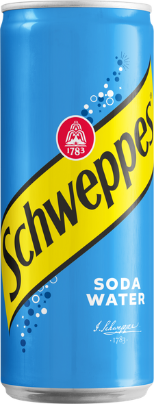 Schweppes Soda Water CAN 330 ml