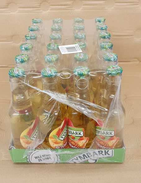 Tymbark Apple Peach Glass Bottle 250 ml