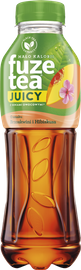 FUZETEA Black Ice Tea Peach Hibiscus PET 500 ml