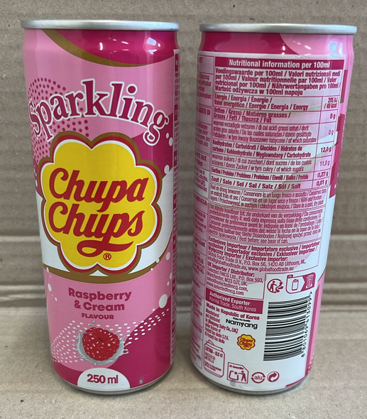 Chupa Chups Raspberry & Cream 250ml