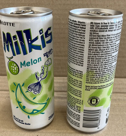 Milkis milk carbonated beverage can melon 250ml