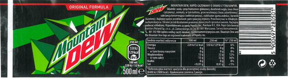 Mountain Dew PET 500 ml