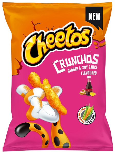 Cheetos Crunchos Ginger & Soy Sauce 80 g New!