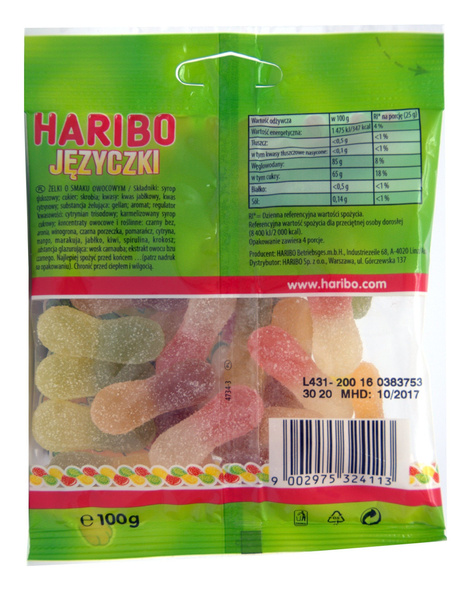 Haribo Acidic Tongues 100 g 