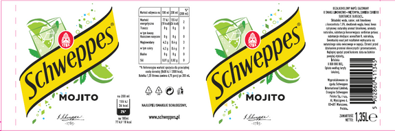 Schweppes Mojito PET 1,4 L