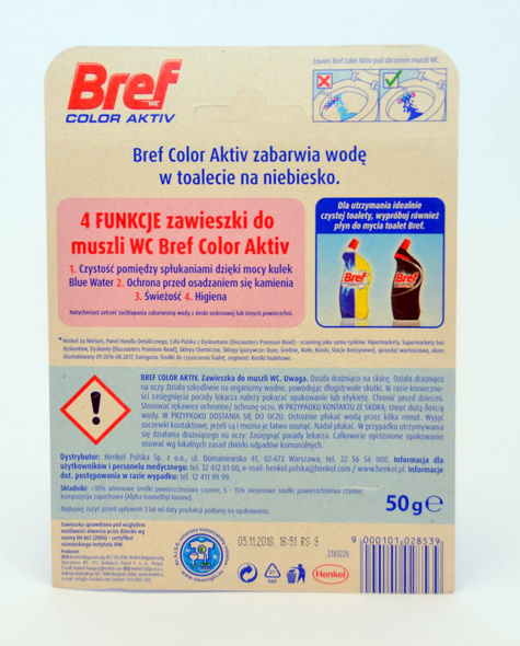 Bref Color Aktiv Eukaliptus 50 g & Świeże Kwiaty 50 g & Chlorowy 50 g