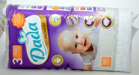 Dada  Premium 3 MIDI 4-9 kg 60 pcs