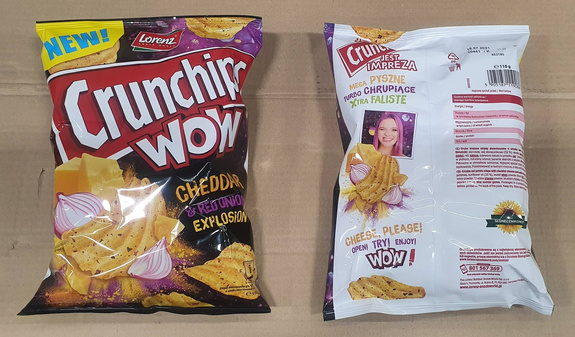 CRUNCHIPS WOW Cheddar onion 110g