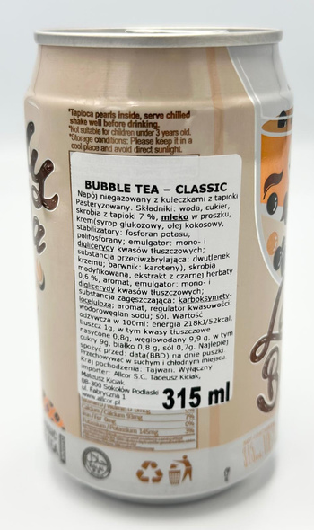 Bubble Tea Lady Boba Original 315 ml