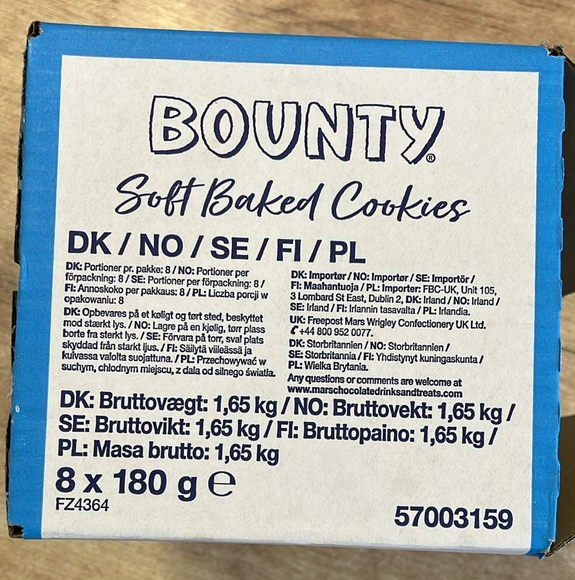 Mars bounty cookie 180g