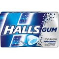 Halls Gum Ice Rush Peppermint Flavour Sugar Free 18 g