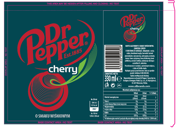 Dr Pepper Cherry CAN 330 ml SLEEK