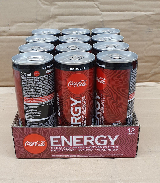 Coca Cola ENERGY No Sugar 250 ml cans SLEEK