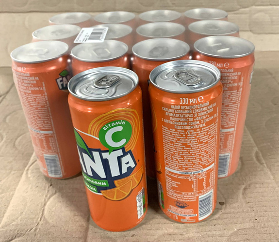  Fanta Orange 330 ml CAN SLEEK (12) origin UKR