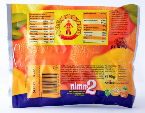  nimm2 Stuffed sweet orange and lemon enriched with vitamins 90 g