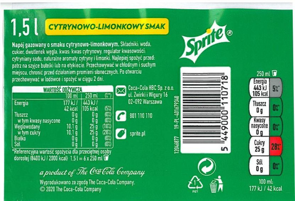 Sprite PET 1,5 L