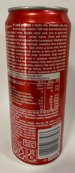Coca Cola 330 ml CAN SLEEK DRS