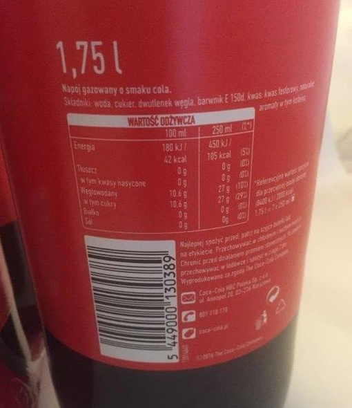 Coca Cola PET 1,75 L