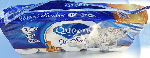 Toilet paper Queen Komfort soft&strong 3 layers 10 rolls