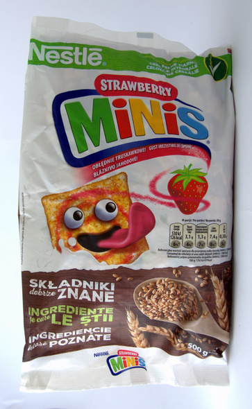 Nestle Cereal Strawberry Minis  500 g 