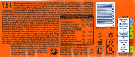 Fanta Pomarańczowa PET 1,5 L (2x3)