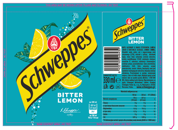 Schweppes Bitter Lemon CAN 330 ml