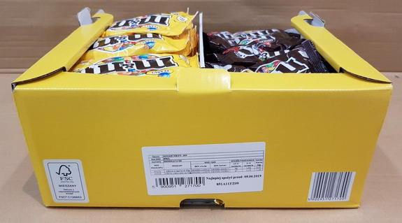 Display m&m's 45 g x 46 pcs PEANUT & m&m's 45 g x 27 pcs CHOCOLATE