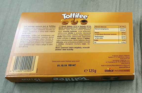 Toffifee 125g (15 sztuk)