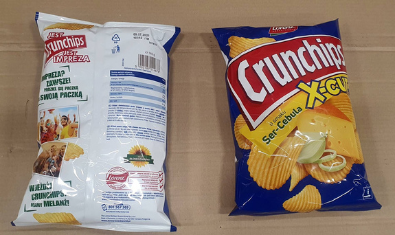 CRUNCHIPS X-CUT Cheese&Onion 140g