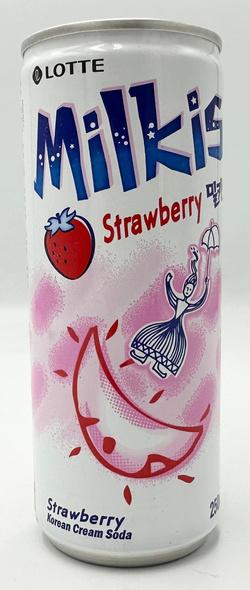 Milkis milk carbonated beverage can strawberry 250ml