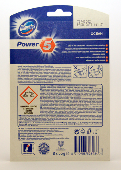 Domestos Power 5 Ocean Duo-Pack 2x55 g