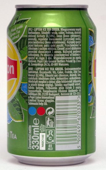 Lipton Ice Tea Green CAN 330 ml 