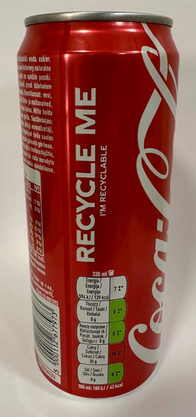 Coca Cola 330 ml CAN SLEEK DRS