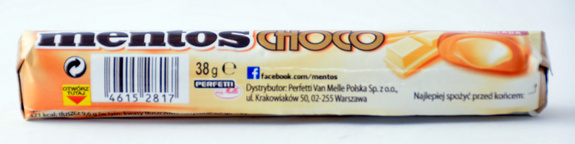 Mentos Choco Toffi z białą czekoladą 38 g 