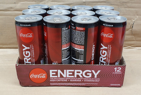 Coca Cola ENERGY No Sugar 250 ml cans SLEEK