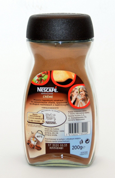 Instant Coffee Nescafe Sensazione Creme 200g 